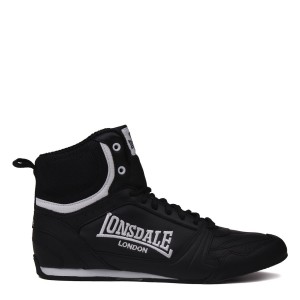 Boxerské Topánky Lonsdale Panske Čierne Biele | SK-KI7126945