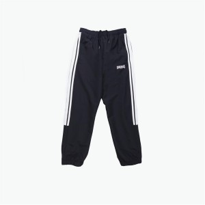 Jogger Nohavice Lonsdale 2 Stripe Detske Čierne | SK-LS4173862