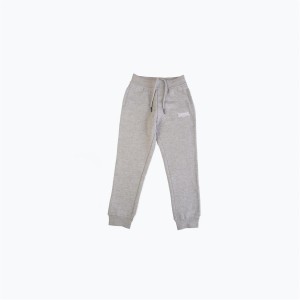 Jogger Nohavice Lonsdale Essential With Embroidered Logo Detske Siva | SK-FI6498273