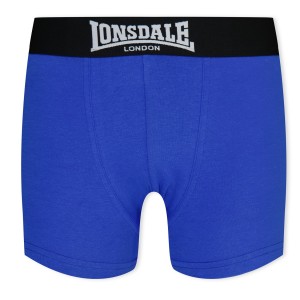 Kratasy Lonsdale 2 Pack Boxer Junior Boys Detske Modre | SK-EF2186095