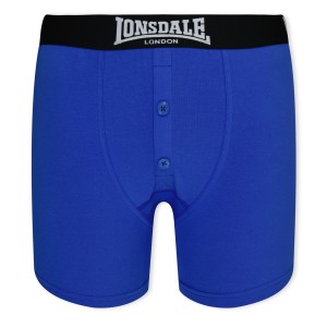 Kratasy Lonsdale 2 Pack Boxers Junior Detske Modre Čierne | SK-LB1530672