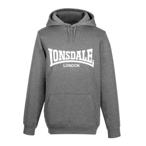 Mikina s Kapucnou Lonsdale Essential OTH Panske Siva | SK-NA7580369