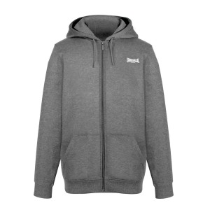 Mikina s Kapucnou Lonsdale Essential Zip Panske Siva | SK-ET3127059