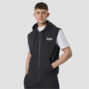 Mikina s Kapucnou Lonsdale Heavyweight Bez Rukavov Panske Siva | SK-FK7256384