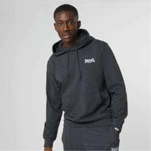 Mikina s Kapucnou Lonsdale Jersey Lounge Panske Siva | SK-BT8071654