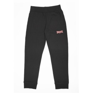 Nohavice Lonsdale Jogging Junior Girls Detske Čierne | SK-AP6850793