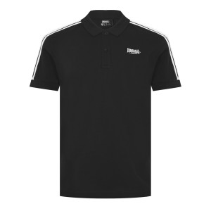 Polokosele Lonsdale 2 Stripe Kratke Sleeve Panske Čierne | SK-BG3462805