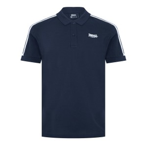 Polokosele Lonsdale 2 Stripe Kratke Sleeve Panske Námornícka Modrá | SK-PE0453892