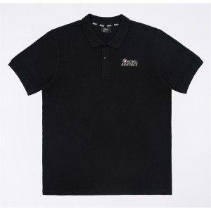 Polokosele Lonsdale RAF Polo Panske Čierne | SK-TH5380214