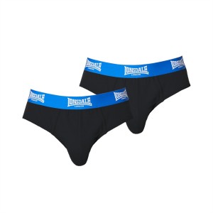 Slipy Lonsdale 2Pk Panske Čierne Modre | SK-RD0742156