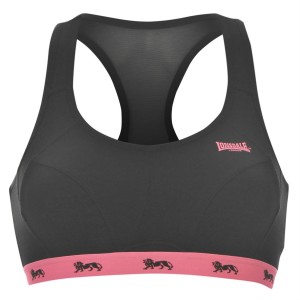 Sportova Podprsenka Lonsdale Crop Bra Ladies Damske Čierne Ruzove | SK-BC4082397