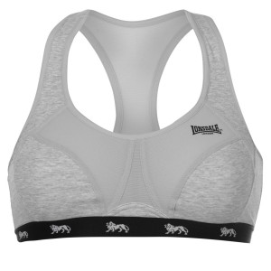 Sportova Podprsenka Lonsdale Crop Bra Ladies Damske Siva | SK-FB0276583