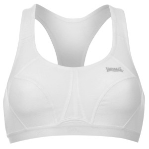 Sportova Podprsenka Lonsdale Crop Bra Ladies Damske Biele | SK-KP3258049