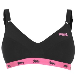 Sportova Podprsenka Lonsdale Sports Bra Ladies Damske Čierne Ruzove | SK-OS0168254
