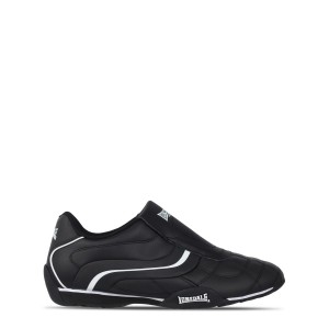 Tenisky Lonsdale Camden Slip Panske Čierne Biele | SK-PG0648125