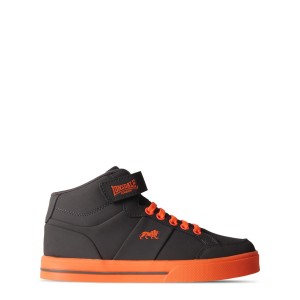 Tenisky Lonsdale Canons Childrens Hi Top Detske Siva Oranžové | SK-RH5801469