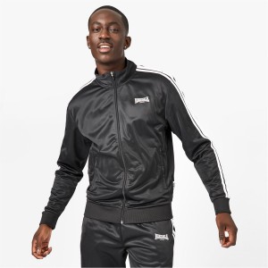 Teplaky Lonsdale 2S Tracking Top Panske Čierne | SK-RP5279601