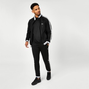 Teplaky Lonsdale Logo Panske Čierne | SK-AC0295684