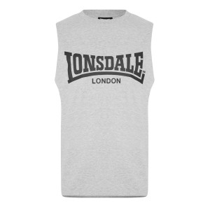 Tielko Lonsdale Essentials Tank Vest Panske Siva | SK-PT5987421