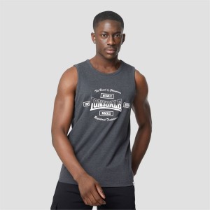 Tielko Lonsdale Heavyweight Jersey Tank Vest Panske Siva | SK-SK5814293