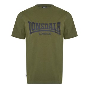 Tricko Lonsdale Essentials Logo Panske Hnedožltý | SK-VL6579820