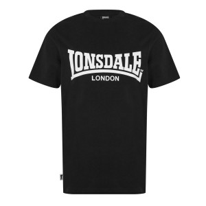 Tricko Lonsdale Essentials Logo Panske Čierne | SK-TD9530824