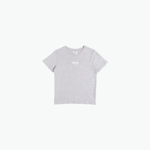 Tricko Lonsdale Girls Kratke Sleeve Detske Siva | SK-FJ8516403