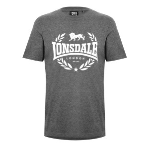 Tricko Lonsdale Heavyweight Jersey Grafika Panske Siva | SK-WS2615094