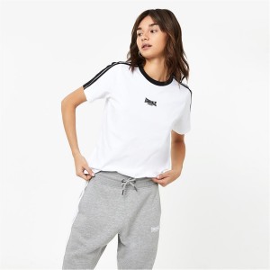 Tricko Lonsdale Kratke Sleeve Damske Biele | SK-ND0368174