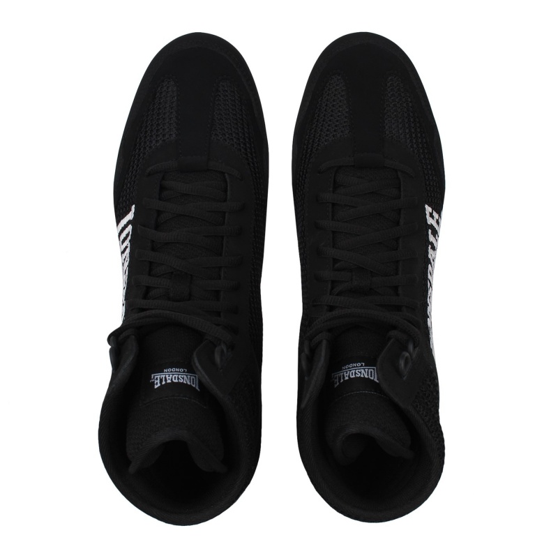 Boxerské Topánky Lonsdale Contender Damske Čierne Biele | SK-AV1723580