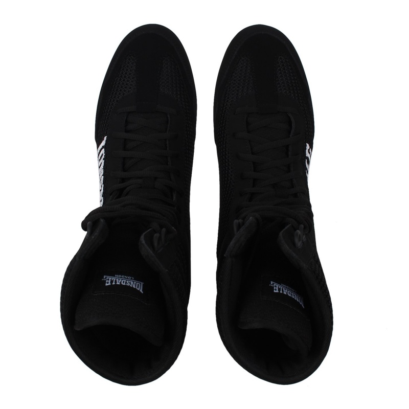 Boxerské Topánky Lonsdale Contender Panske Čierne Biele | SK-ZB3912456