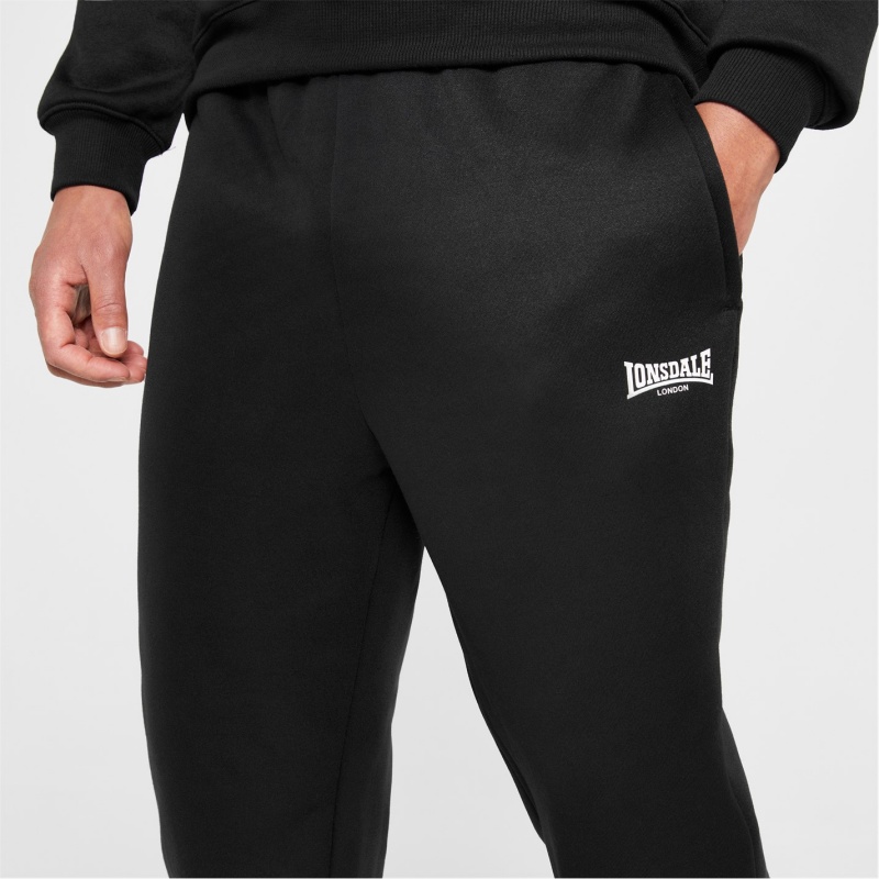 Jogger Nohavice Lonsdale Essential Panske Čierne | SK-OX8324157