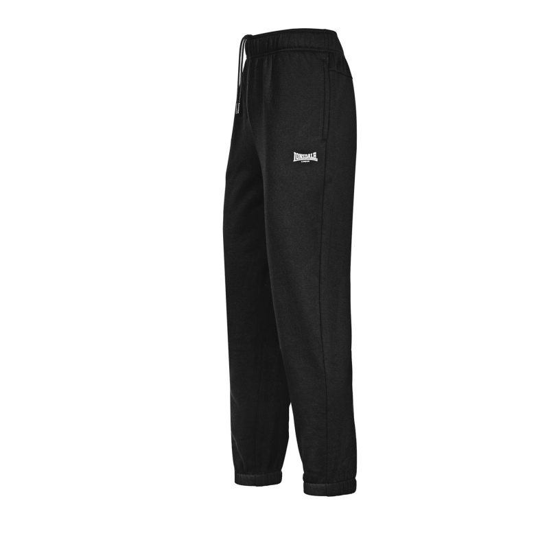 Jogger Nohavice Lonsdale Essential Panske Čierne | SK-OX8324157