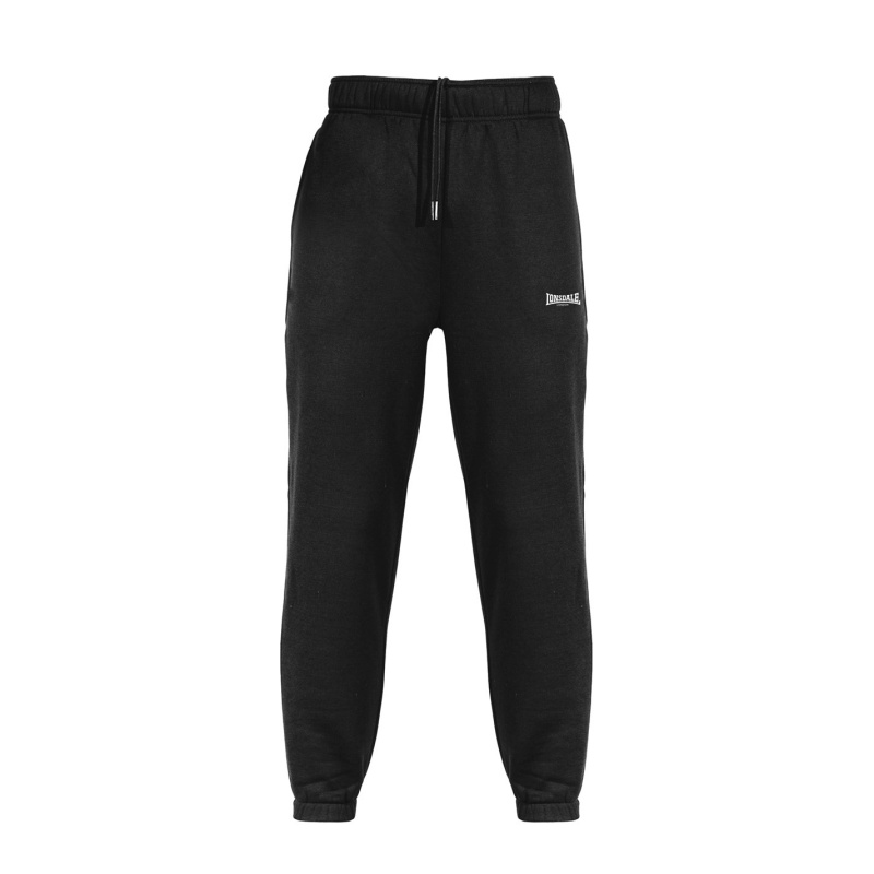 Jogger Nohavice Lonsdale Essential Panske Čierne | SK-OX8324157