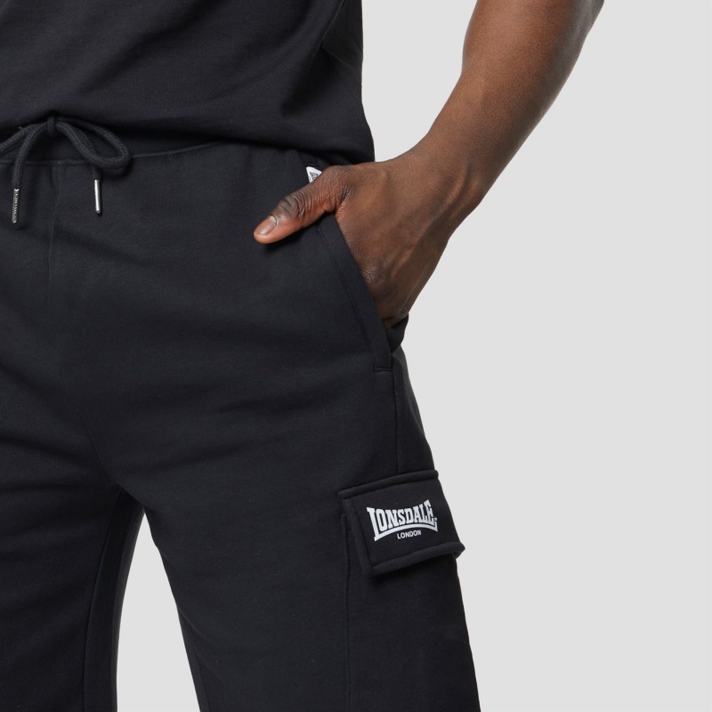 Kratasy Lonsdale Cargo Panske Čierne | SK-UZ8105943