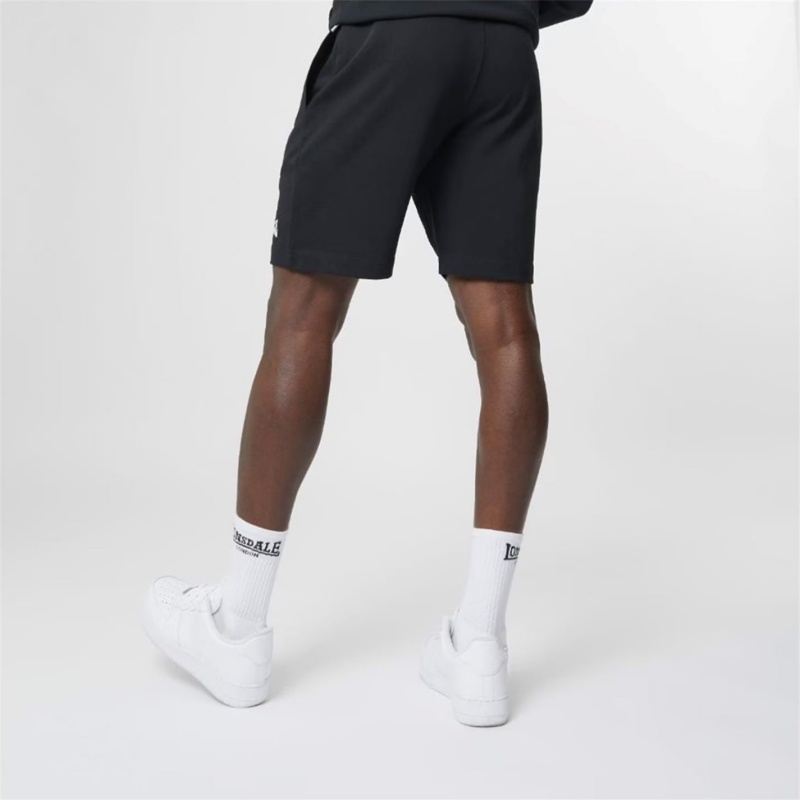 Kratasy Lonsdale Jersey Lounge Panske Čierne | SK-OY4359627