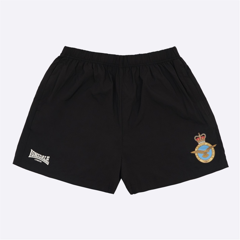 Kratasy Lonsdale RAF x Fight Dri Panske Čierne | SK-XL2879605