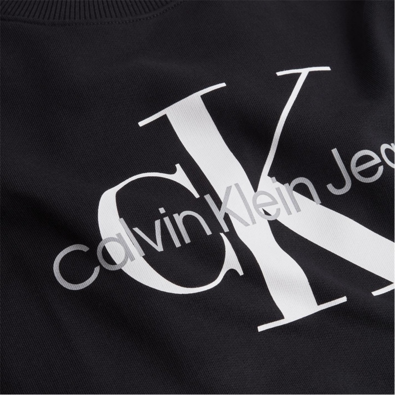 Mikina Lonsdale Klasické Logo Crew Panske Čierne | SK-JW7915048