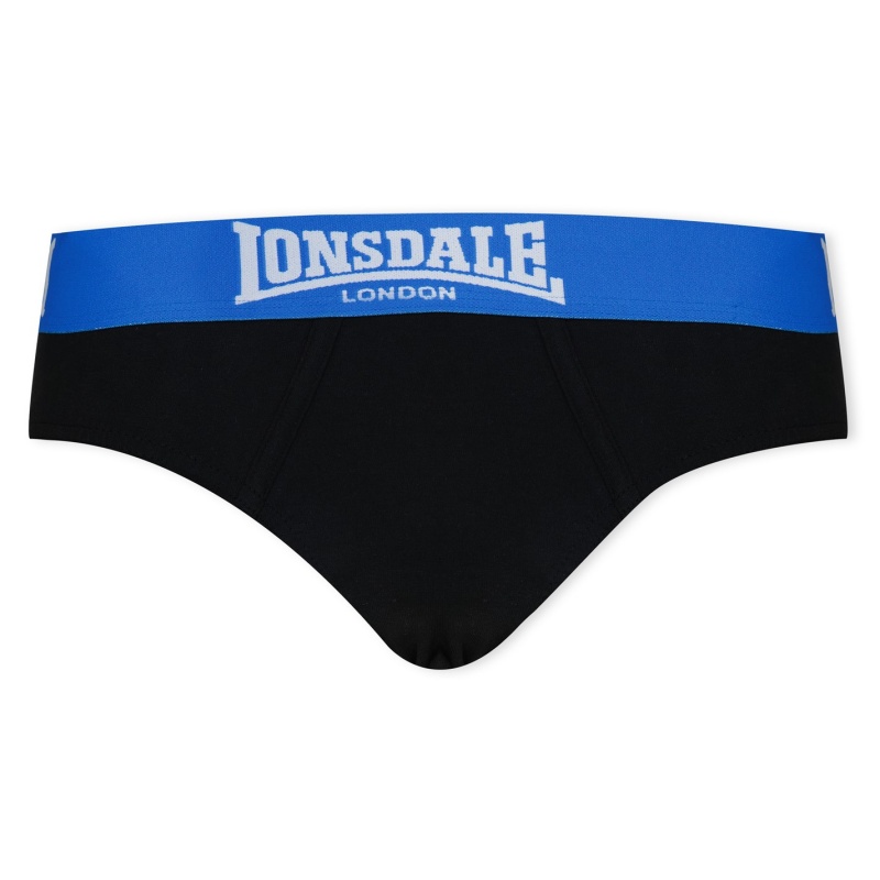 Slipy Lonsdale 2 Pack Junior Boys Detske Čierne Modre | SK-XM5714923