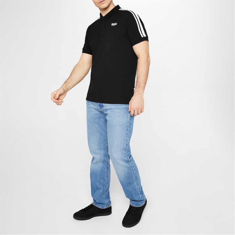 Tenisky Lonsdale Oval Panske Čierne | SK-IY6207139